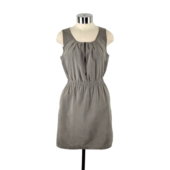 Olive & Oak Sleeveless Cinch Waist Lightweight Casual Dress Size XS Green Gray - Picture 1 of 7
